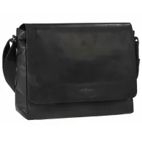 Geantă de umăr Greenburry Pure Black / Metal Black / photo 3