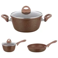 Набор кастрюль 4Life Houchu  Алюминий / Синий