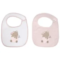 Слюнявчик Kikka Boo Terry Dreamy Flight Классическая / Хлопок / Розовый