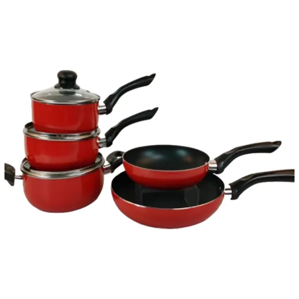 Набор кастрюль 4Life Non Stick 2л Алюминий / Красный photo 1