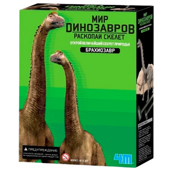Set de creație 4M Cute Animals Brachiosaurus Skeleton 4893156032379 8+ / Multicolor Multicolor photo 1