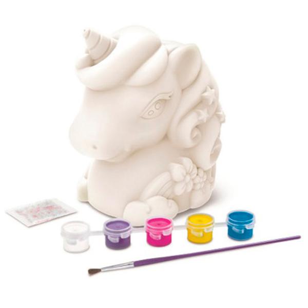 Set de creație 4M Cute Animals Unicorn Bank 4893156047786 5+ / Multicolor Multicolor photo 2