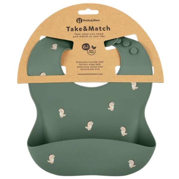Bavetă Petite&Mars Take&Match Clasică / Silicon / Green photo 1 Bavetă Petite&Mars Take&Match Clasică / Silicon / Green photo 1