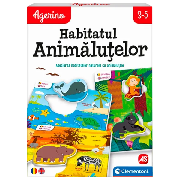 Настольная игра Clementoni Где обитают животные? 3+/ Развитие photo 1