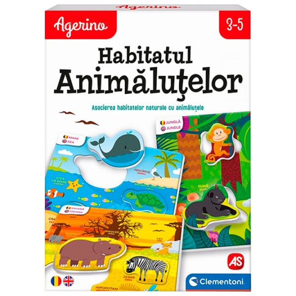 Настольная игра Clementoni Где обитают животные? 3+/ Развитие photo 1