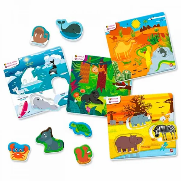 Настольная игра Clementoni Где обитают животные? 3+/ Развитие photo 2
