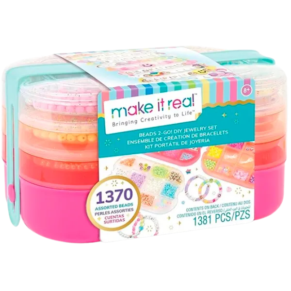 Креативный набор Make It Real Beauty and style Beads 2-Go 695929017101 6+ / Разноцветный Разноцветный photo 1