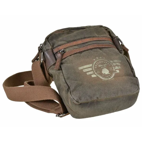 Сумка плечевая Greenburry Aviator  / Brown Хаки /  photo 4