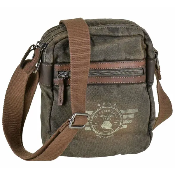 Сумка плечевая Greenburry Aviator  / Brown Хаки /  photo 5