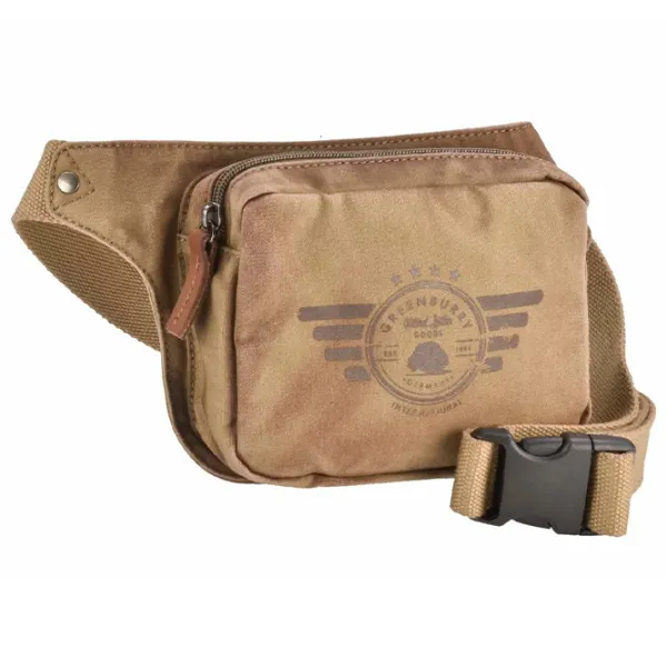 Поясная сумка Greenburry Aviator  / Серый Коричневый /  photo 3