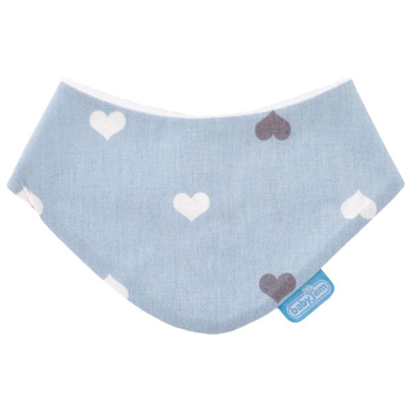 Слюнявчик BabyJem Stars Платок / Хлопок / Синий photo 1