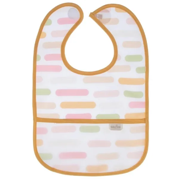 Слюнявчик BabyJem Pastel Stripes Жилет / Полиэстер / Оранжевый photo 1