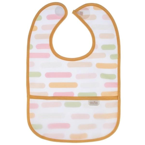 Слюнявчик BabyJem Pastel Stripes Жилет / Полиэстер / Оранжевый photo 1