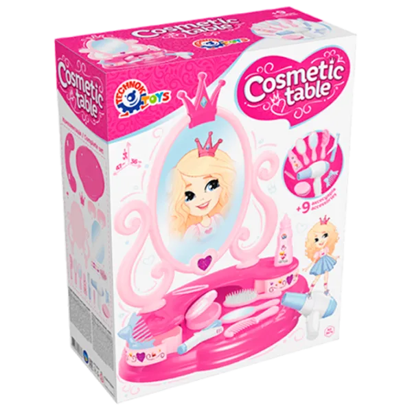 Set de frumusețe Technok Cosmetic Table 8676 6+ / Pink photo 1
