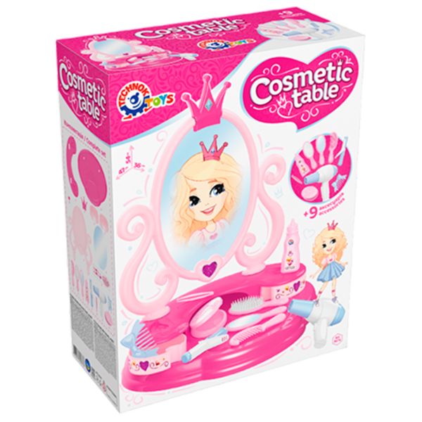 Set de frumusețe Technok Cosmetic Table 8676 6+ / Pink photo 1