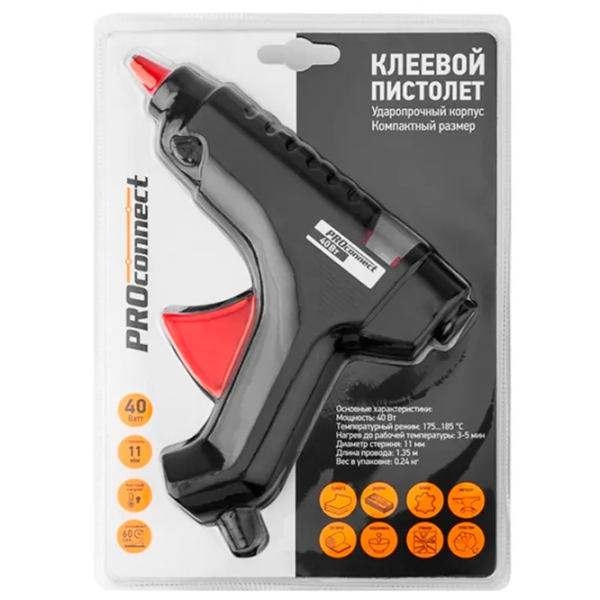 Клеевый пистолет Rexant PK02  Черный /  photo 1 Клеевый пистолет Rexant PK02  Черный /  photo 1