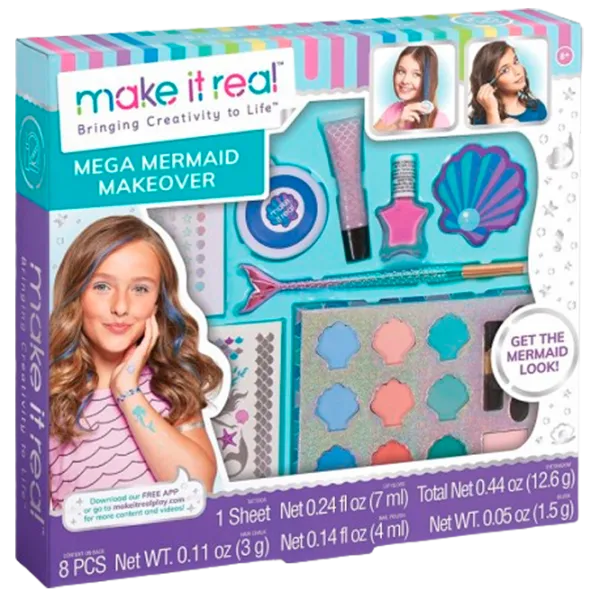 Set de frumusețe Make It Real Beauty and style Mega Mermaid Makeover 695929024604 8+ / Multicolor Multicolor photo 1
