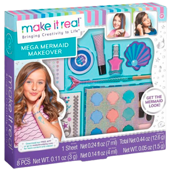 Set de frumusețe Make It Real Beauty and style Mega Mermaid Makeover 695929024604 8+ / Multicolor Multicolor photo 1