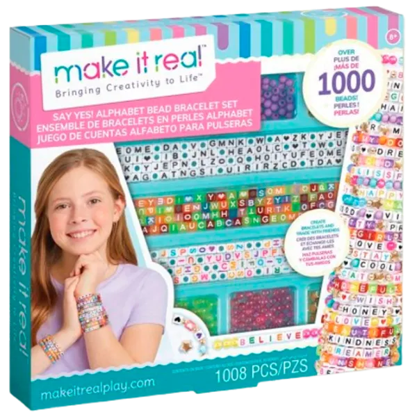 Креативный набор Make It Real Beauty and style Alphabet Bead Kit 695929017422 8+ / Разноцветный Разноцветный photo 1