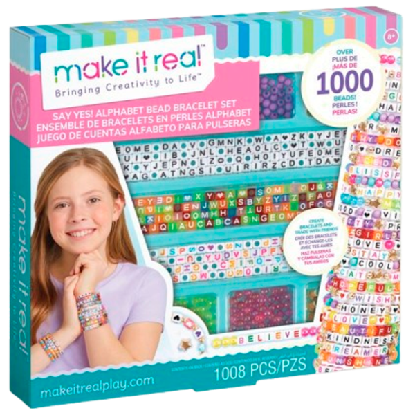 Креативный набор Make It Real Beauty and style Alphabet Bead Kit 695929017422 8+ / Разноцветный Разноцветный photo 1