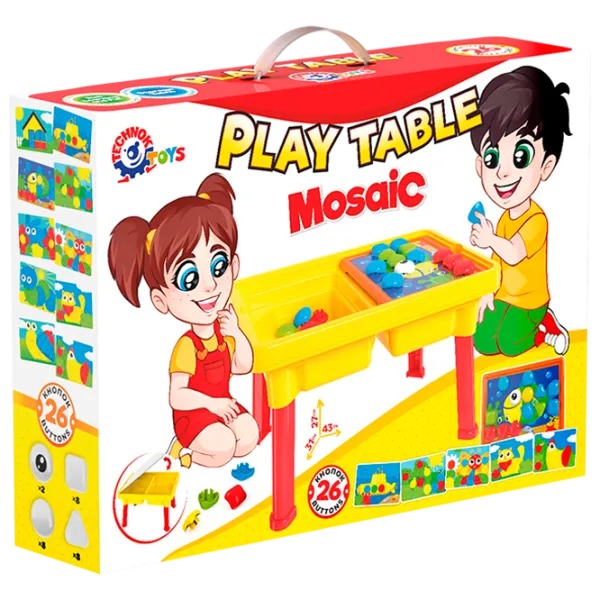 Mozaic Technok Play Table 4823037606269 2+ / Yellow Red photo 1