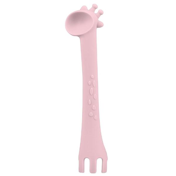 Lingură Kikka Boo Giraffe Pentru fetițe / 4+ luni / Pink photo 1 Lingură Kikka Boo Giraffe Pentru fetițe / 4+ luni / Pink photo 1