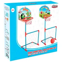 Panou baschet cu inel Pilsan Set Magic Basketball + Fotbal Multicolor