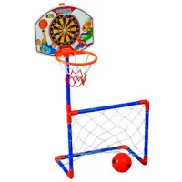 Баскетбольная доска с кольцом Pilsan Set Magic Basketball + Fotbal Разноцветный photo 4