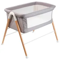 Детская кровать BabyGo Goodnight 0 месяцев - 3 года / Серый