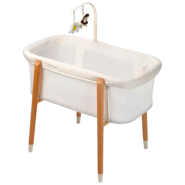 Pat pentru copii BabyGo Sleepgood Mesh 0 luni - 2 ani / White photo 3