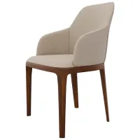 Кухонный стул Dogtas LOGAN PLUS Ткань/ Светло-Бежевый Грецкий орех