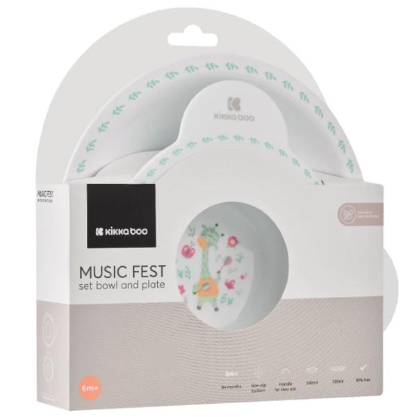 Set Kikka Boo Music Fest Unisex / 6+ luni / White photo 5
