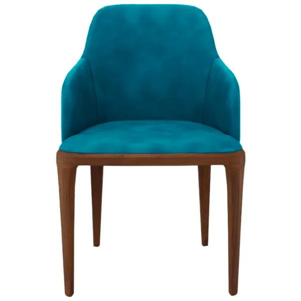 Scaun de bucătărie Dogtas LOGAN PLUS Stofă/ Turquoise Walnut photo 2