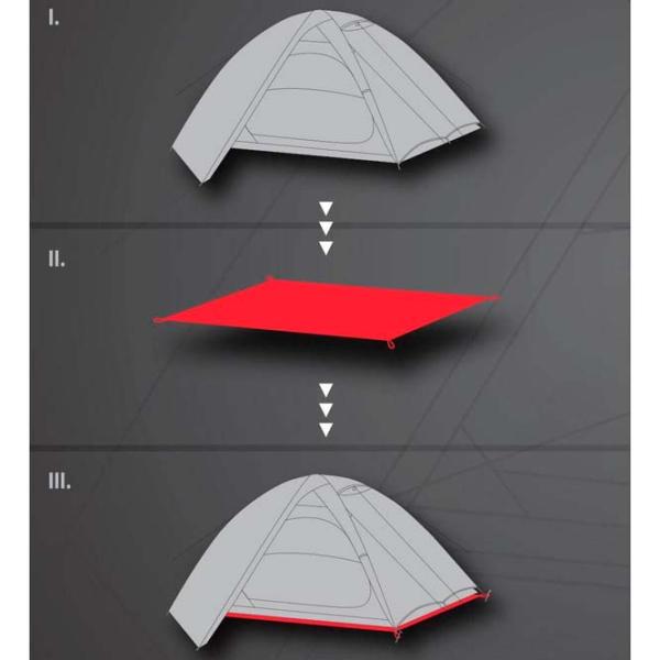 Подстилка Hannah GROUNDSHEET 3 Графит / Полиэстер photo 4