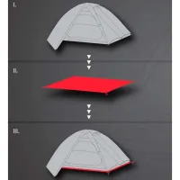 Așternut Hannah GROUNDSHEET 3 Graphite / Poliester photo 4