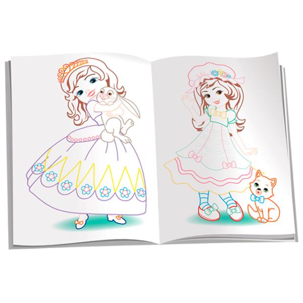 Set de creație Dorința Marea carte de colorat Prințese mici 9789975143561 4+ / Multicolor photo 2 Set de creație Dorința Marea carte de colorat Prințese mici 9789975143561 4+ / Multicolor photo 2