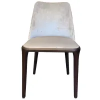 Scaun de bucătărie Dogtas Logan Stofă/ Light-Beige Walnut