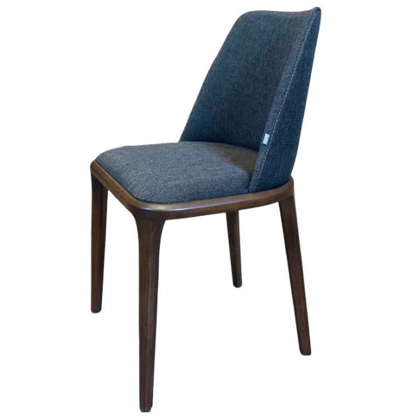 Scaun de bucătărie Dogtas Logan Stofă/ Dark Blue Walnut photo 1