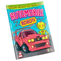 Set de creație Dorința Marea carte de colorat Automobile & Roboti 9789975143639 4+ / Multicolor