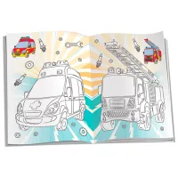 Set de creație Dorința Marea carte de colorat Automobile & Roboti 9789975143639 4+ / Multicolor photo 2