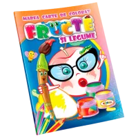 Set de creație Dorința Marea carte de colorat Fructe și legume 9789975143547 4+ / Multicolor