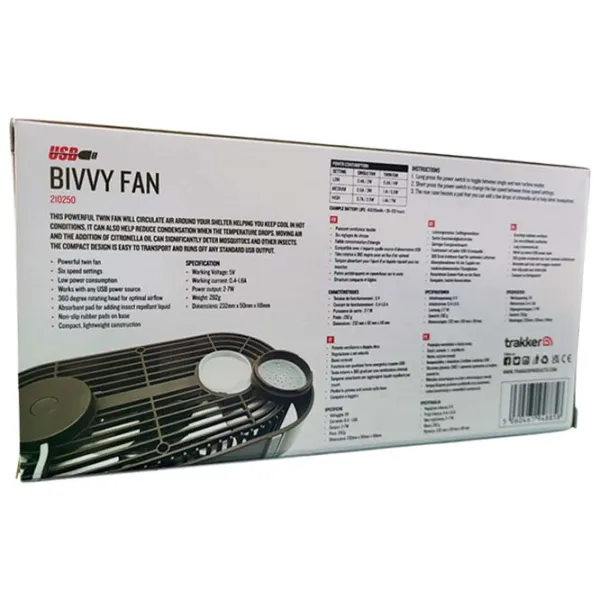 Ventilator Trakker USB Bivvy Fan Green / Plastic photo 4 Ventilator Trakker USB Bivvy Fan Green / Plastic photo 4