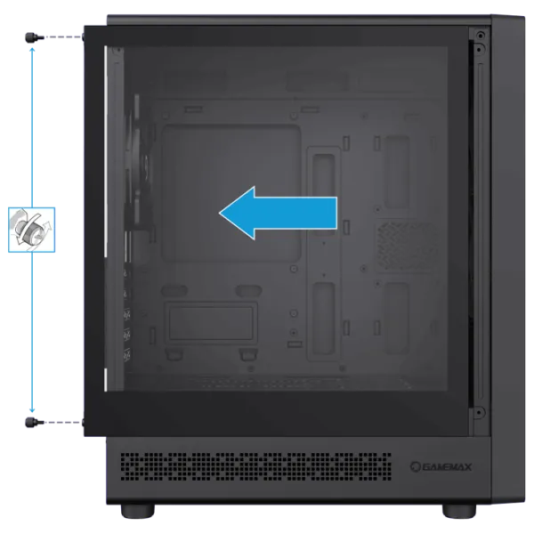 Корпус Gamemax Focus MB Mid Tower / Черный photo 8