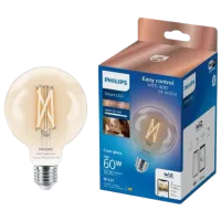 Bec inteligent LED cu filament Philips Globe WIZ 929003018221 E27 / 7 W / 6500 K / 806lm / White photo 4
