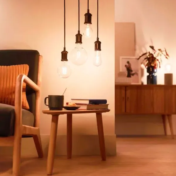 Умная лампочка светодиодная филаментная Philips Globe WIZ 929003018221 E27 / 7 Вт / 6500 К / 806лм / White photo 6 Умная лампочка светодиодная филаментная Philips Globe WIZ 929003018221 E27 / 7 Вт / 6500 К / 806лм / White photo 6