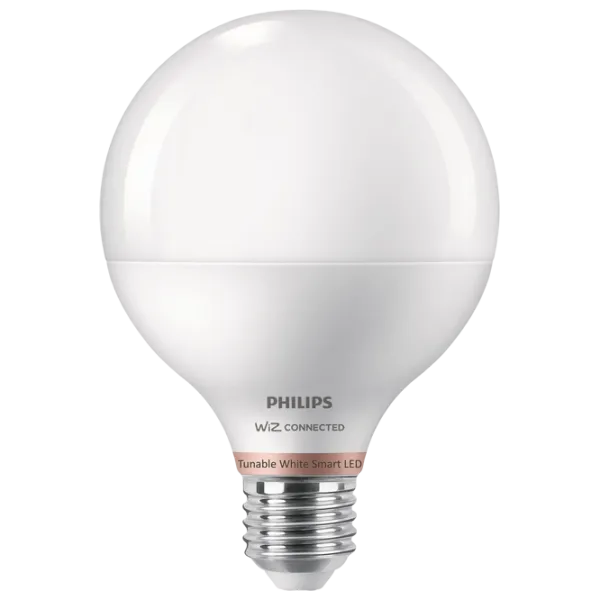 Bec inteligent LED Philips Globe WIZ 929002451021 E27 / 11 W / 6500 K / 1055lm / White photo 1