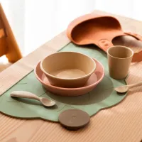 Suport pentru farfurie Bibs 4342250 Unisex / 6+ luni / Sage Green photo 2