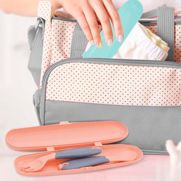 Cutie depozitare tacâmuri BabyJem 704 Unisex / 6+ luni / Pink photo 2