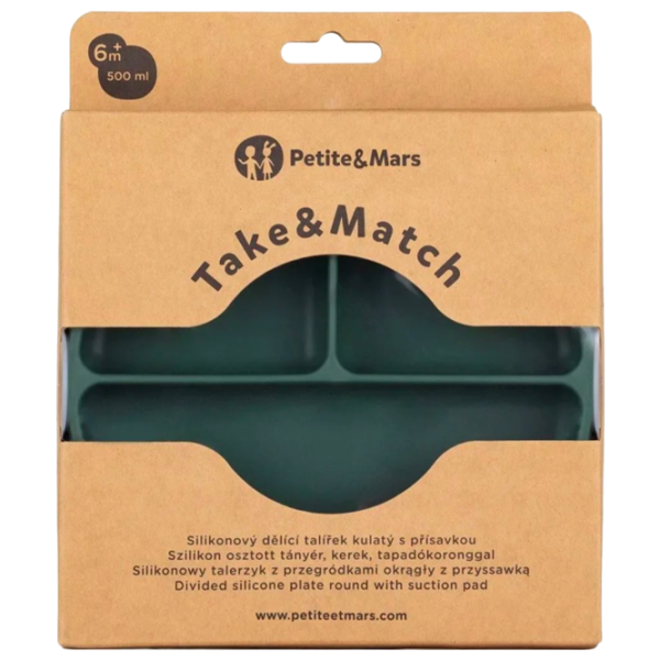 Farfurie Petite&Mars Take&Match Unisex / 6+ luni / Misty Green photo 2