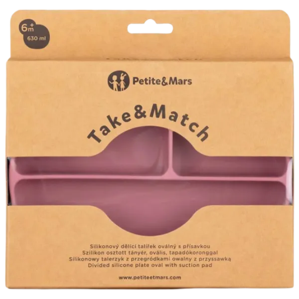 Farfurie Petite&Mars Take&Match Unisex / 6+ luni / Dusty Rose photo 2